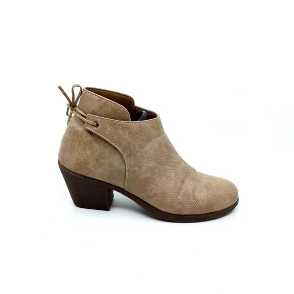 Beige Ankle Leather Boots - Picture 2 of 8